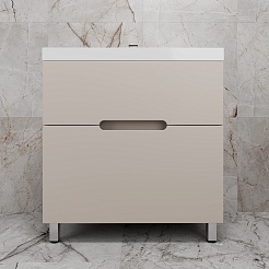 Style Line Тумба с раковиной Матис 80 крем – фотография-2